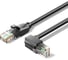 Патч-корд VENTION прямой UTP cat.6, RJ45/RJ45 угол 90гр.вниз - 2м. Черный IBWBH 1