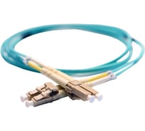 Шнур оптоволоконный Legrand OM3, многомодовый, LC/LC, 1 м, цвет морской волны 032615