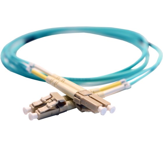 Шнур оптоволоконный Legrand OM3, многомодовый, LC/LC, 1 м, цвет морской волны 032615 1