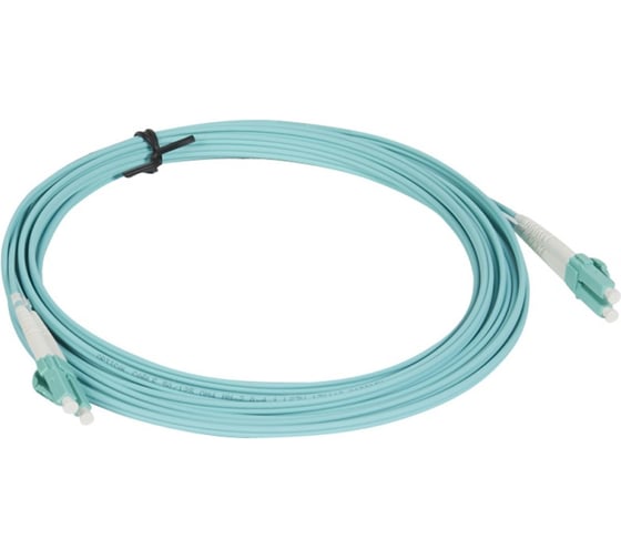 Шнур оптоволоконный Legrand OM4, многомодовый, LC/LC, 5 м, цвет морской волны 032637 1