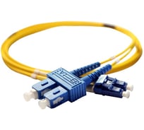 Шнур оптоволоконный Legrand OS1/2, одномодовый, SC/LC, 2 м, желтый 032604
