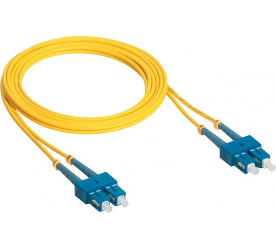 Шнур оптоволоконный Legrand OS1/2, одномодовый, SC/SC, 3 м, желтый 032602 1