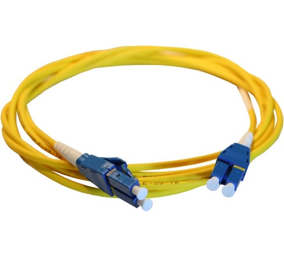 Шнур оптоволоконный Legrand OS2, одномодовый, LC/LC, реверсивная полярность, 1 м, желтый 032686 1