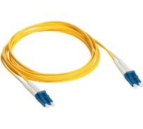 Шнур оптоволоконный Legrand OS2, одномодовый, LC/LC, 0,5 м, желтый 032628
