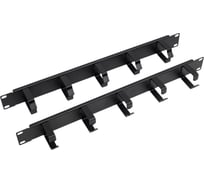 Кабельный органайзер FLAMES OK 400 19 1U 5 колец 2 шт 3304.00.00