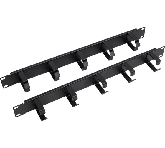 Кабельный органайзер FLAMES OK 400 19 1U 5 колец 2 шт 3304.00.00 1