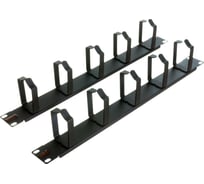 Кабельный органайзер FLAMES OK 600 19 1U 5 колец 60 мм 2 шт 3304.00.00-01