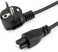 Кабель питания Cablexpert 1м, Schuko- C13, VDE, 10А, черный, с заземлением, пакет PC-186-VDE-1M