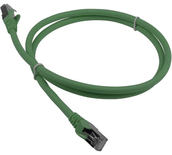 Патч-корд LANMASTER RJ45 - RJ45, 4 пары, S/FTP, категория 6A, 5 м, зеленый, LSZH, LAN-PC45/S6A-5.0-GN 1