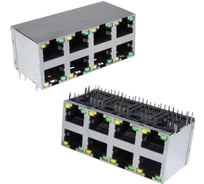 Разъём RJ RUICHI TJ9-2-10P8-04 LED 114430