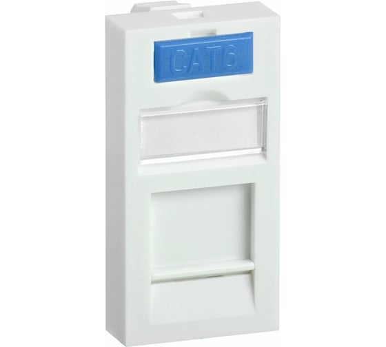 Вставка IEK ITK 45х22,5мм для 1 мод. Keystone Jack с маркером CS6-11M