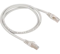 Патч-корд Advant Ethernet CAT6, 2xRJ45, FTP, 4 пары (AWG26), оболочка LSZH, длина 1 м, цвет: серый ADV6-FPC01-LG