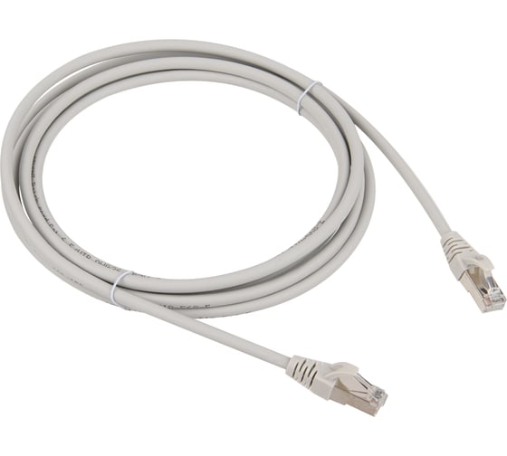 Патч-корд Advant Ethernet CAT6, 2xRJ45, FTP, 4 пары (AWG26), оболочка LSZH, длина 2 м, цвет: серый ADV6-FPC02-LG 1