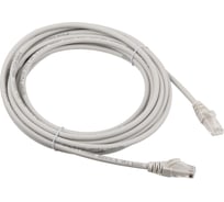 Патч-корд Advant Ethernet CAT6, 2xRJ45, UTP, 4 пары (AWG26), оболочка LSZH, длина 3 м, цвет: серый ADV6-PC03-LG