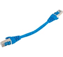 Патч-корд Advant Ethernet CAT6a, 2xRJ45, S/FTP, 4 пары (AWG26), оболочка LSZH, длина 0.15 м, цвет: синий ADV6a-SPC0015-LB