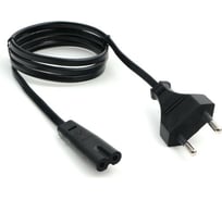Кабель питания Cablexpert аудио/видео, 1м, CEE 7/16 - C7, 2-pin, 2х0,5, черный, пакет PC-184/2-1М