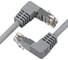 Прямой литой патч-корд GCR 0.5m UTP категории 6, серый, нижний угол, ethernet high speed, RJ45, VIV53I336 1