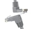 Прямой литой патч-корд GCR 0.5m UTP категории 6, серый, нижний угол, ethernet high speed, RJ45, VIV53I336 2