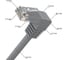 Прямой литой патч-корд GCR 0.5m UTP категории 6, серый, нижний угол, ethernet high speed, RJ45, VIV53I336 3