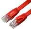 Плоский прямой патч-корд GCR PROF 0.15m, UTP медь категории 6, красный, 30 AWG, 10 Гбит/с, RJ45, VIV52I832 1