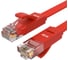 Плоский прямой патч-корд GCR PROF 7.5m, UTP медь категории 6, красный, 30 AWG, 10 Гбит/с, RJ45, VIVLNIC624-7.5m 1