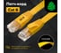 Плоский прямой патч-корд GCR PROF 2.0m, UTP медь категории 6, желтый, 30 AWG, 10 Гбит/с, RJ45, VIV52I827 2