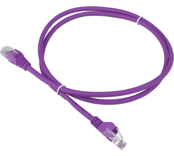 Патч-корд LANMASTER 4 пары, UTP, категория 6, 2 м, фиолетовый LSZH LAN-PC45/U6-2.0-VI