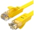 Плоский прямой патч-корд RJ45 GCR PROF 2.0m, UTP медь категории 6, желтый, 30 AWG, 10 Гбит/с, VIVLNIC622-2.0m 1