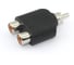Разветвитель RCA Amperin (тюльпан) 1 папа - 2 мама 91858 1