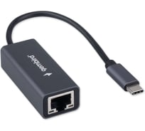 Сетевой адаптер Gembird Ethernet Type-C USB 3.0 - Gigabit Ethernet adapter, алюминий, RTL8153, NIC-U8