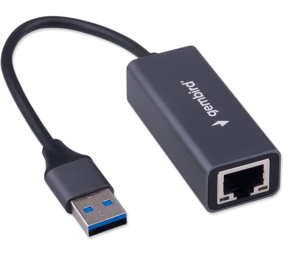 Сетевой адаптер Gembird Ethernet USB 3.0 - Gigabit Ethernet adapter, алюминий, RTL8153, NIC-U9 1
