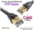 Прямой патч-корд RJ45 GCR PROF 2.0m, FTP медь категории 6, 25 AWG, Deluxe 10 Гбит/с, VIV52I549 2