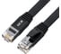 Плоский прямой патч-корд RJ45 GCR PROF 0.15m, UTP медь категории 6, черный, 30 AWG, 10 Гбит/с, VIV52I684 1