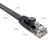 Плоский прямой патч-корд RJ45 GCR PROF 0.3m, UTP медь категории 6, черный, 30 AWG, 10 Гбит/с, VIV52I685 3