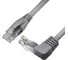 Прямой литой патч-корд RJ45 GCR 0.5m UTP категории 6, серый, нижний угол, ethernet high speed, VIV53I155 1