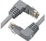 Прямой литой патч-корд RJ45 GCR 1.0m UTP категории 6, серый, нижний угол, ethernet high speed, VIV53I335 1