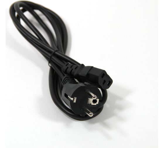Кабель питания ExeGate Power PC-1 8P Евровилка Schuko- С13 VDE-250V-3х0.5-CU 6A черный 1.8м 280645