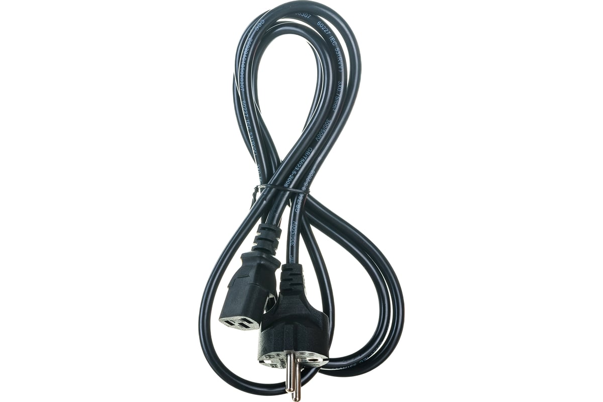 Кабель питания ExeGate Special PC-1 8S Евровилка Schuko- С13 3х0.75 CCA ...