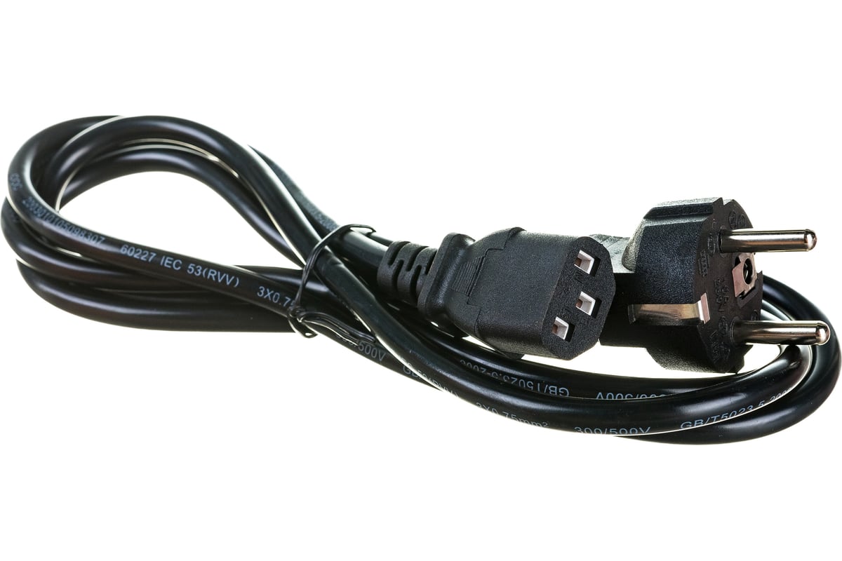 Кабель питания ExeGate Special PC-1 8S Евровилка Schuko- С13 3х0.75 CCA ...