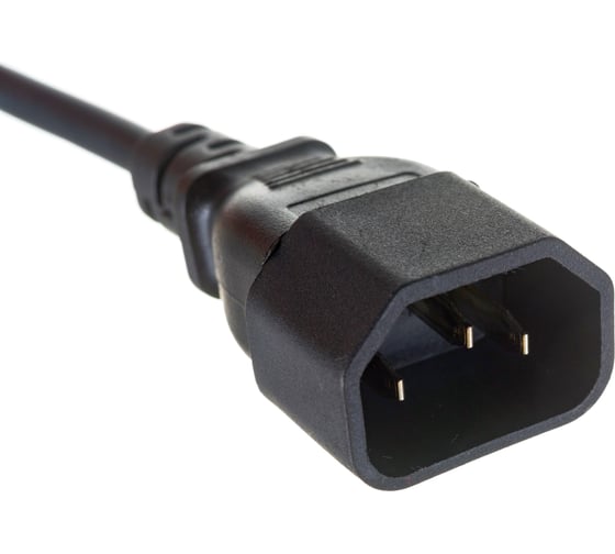 Кабель монитор-компьютер ExeGate UPS- устройство Power EC-1P С13- С14 VDE-250V-3х0 5-CU 6A 1м 280621