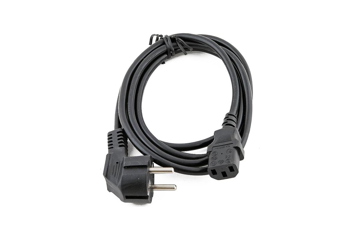 Кабель питания ExeGate Power PC-5P Евровилка угловая Schuko- С13 VDE ...