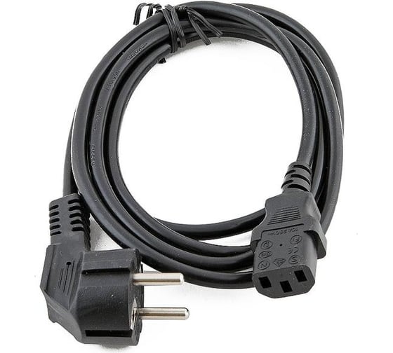 Кабель питания ExeGate Power PC-5P Евровилка угловая Schuko- С13 VDE-250V-3х0.75-CU 10A 5м 280665