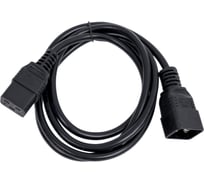 Кабель питания ExeGate UPS  Power EC20-1,8P С19-С20 VDE-250V-3 1.5-СU, 16А, черный, 1.8м 280635
