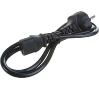 Кабель питания ExeGate Power PC-1P Евровилка Schuko- С13 VDE-250V-3х0.5-CU 6A черный 1.0м 280640