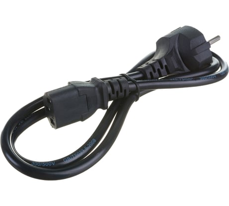 Кабель питания ExeGate Power PC-1P Евровилка Schuko- С13 VDE-250V-3х0.5-CU 6A черный 1.0м 280640
