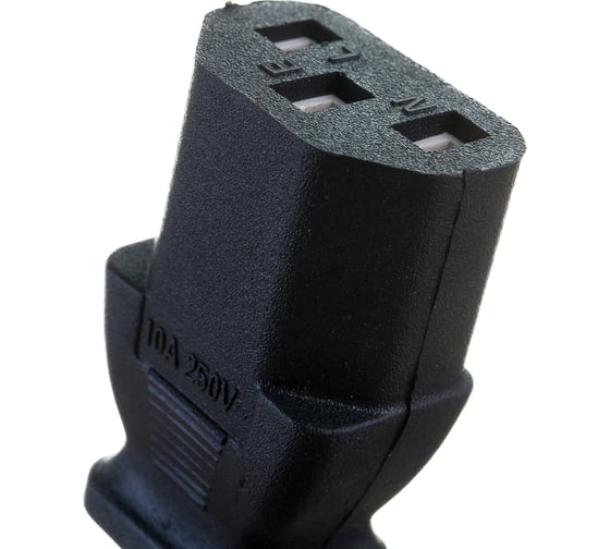 Кабель питания ExeGate Power PC-1P Евровилка Schuko- С13 VDE-250V-3х0.5-CU 6A черный 1.0м 280640