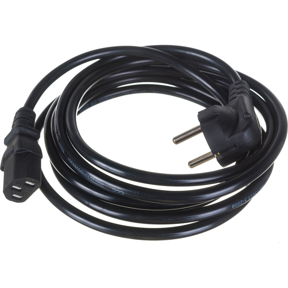 Кабель питания ExeGate Power PC-3P Евровилка угловая Schuko- С13 VDE ...