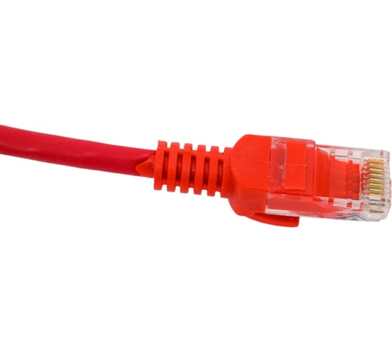 Патч-корд ExeGate UTP-RJ45-RJ45-5e-0,5M-LSZH-RD, UTP, cat.5e, 0.5м, красный 286378