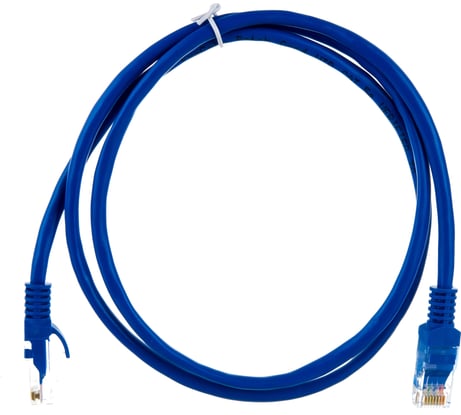 Патч-корд ExeGate UTP-RJ45-RJ45-5e-1M-BL, UTP, cat.5e, 1м, синий 241494