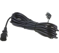 Кабель питания Hyperline PWC-IEC13-IEC14-5.0-BK монитор-компьютер IEC 320 C13 - IEC 320 C14 34926